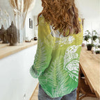 Aotearoa Maori Mahuru Tui With Pikawakawa Women Casual Shirt Spring Time