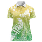 Aotearoa Maori Mahuru Tui With Pikawakawa Women Polo Shirt Spring Time