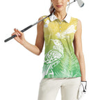 Aotearoa Maori Mahuru Tui With Pikawakawa Women Sleeveless Polo Shirt Spring Time