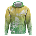 Aotearoa Maori Mahuru Tui With Pikawakawa Zip Hoodie Spring Time