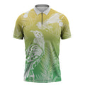 Aotearoa Maori Mahuru Tui With Pikawakawa Zipper Polo Shirt Spring Time