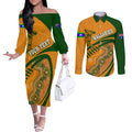 personalised-aussie-wallabies-couples-matching-off-the-shoulder-long-sleeve-dress-and-long-sleeve-button-shirts-rugby-world-cup-indigenous