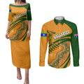 personalised-aussie-wallabies-couples-matching-puletasi-dress-and-long-sleeve-button-shirts-rugby-world-cup-indigenous