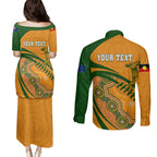 personalised-aussie-wallabies-couples-matching-puletasi-dress-and-long-sleeve-button-shirts-rugby-world-cup-indigenous