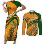 personalised-aussie-wallabies-couples-matching-short-sleeve-bodycon-dress-and-long-sleeve-button-shirts-rugby-world-cup-indigenous