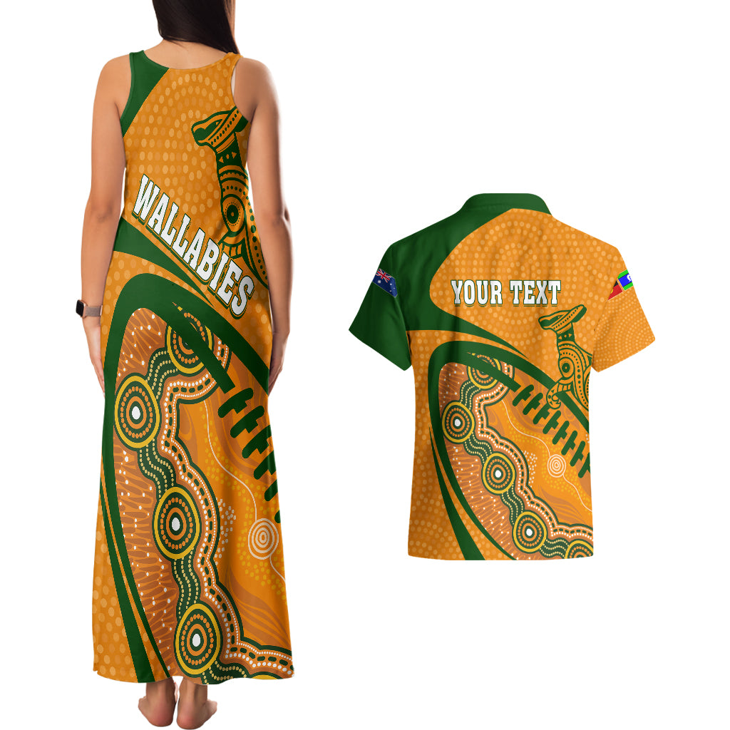 personalised-aussie-wallabies-couples-matching-tank-maxi-dress-and-hawaiian-shirt-rugby-world-cup-indigenous