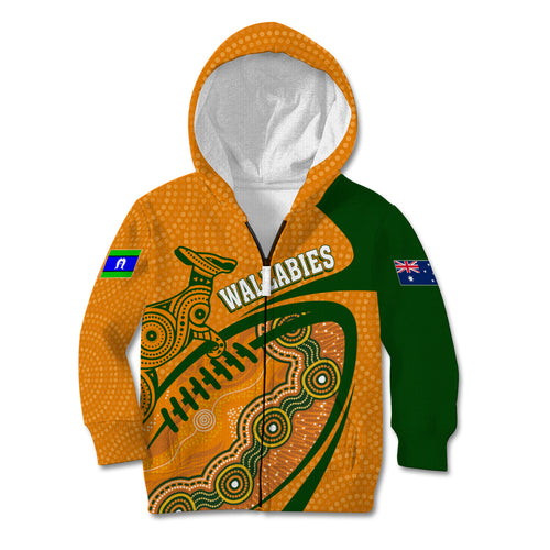 personalised-aussie-wallabies-kid-hoodie-rugby-world-cup-indigenous