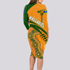 personalised-aussie-wallabies-long-sleeve-bodycon-dress-rugby-world-cup-indigenous