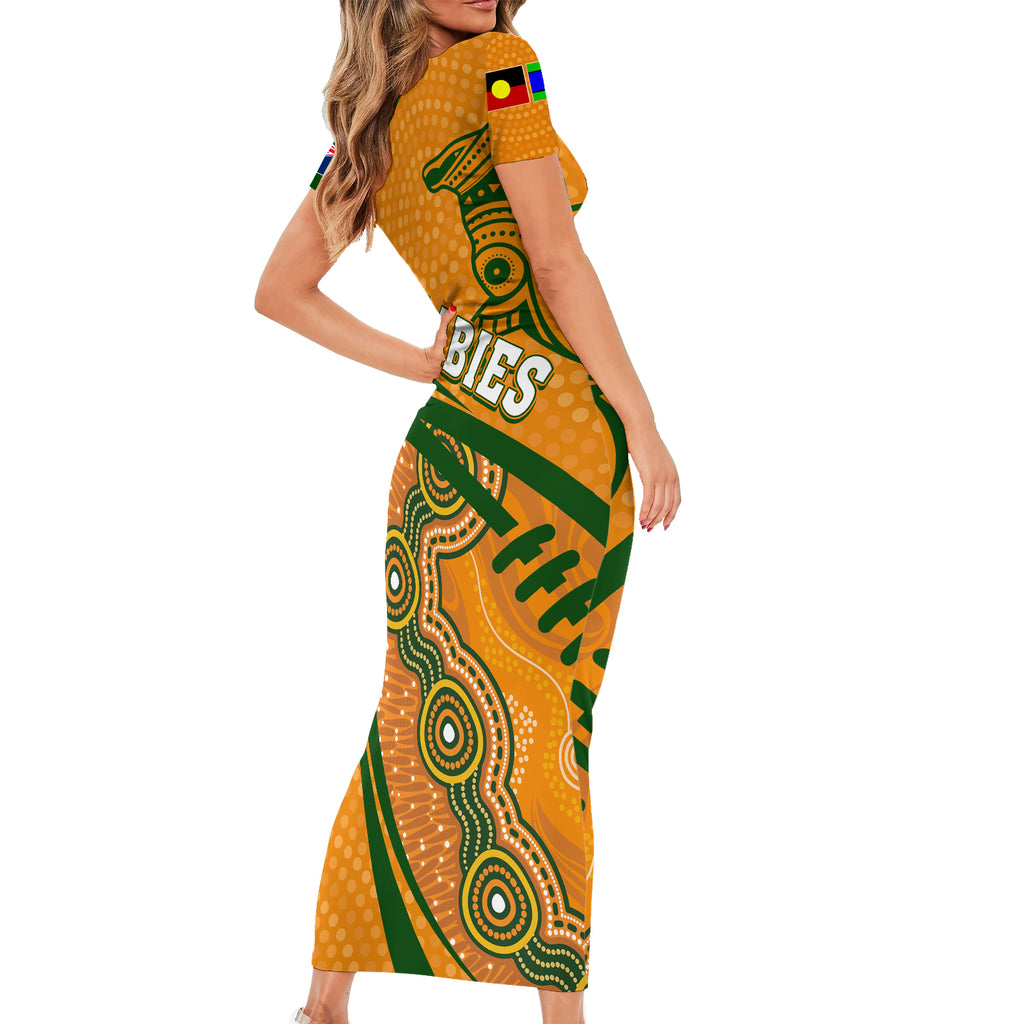 personalised-aussie-wallabies-short-sleeve-bodycon-dress-rugby-world-cup-indigenous