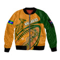 personalised-aussie-wallabies-sleeve-zip-bomber-jacket-rugby-world-cup-indigenous