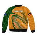 personalised-aussie-wallabies-sleeve-zip-bomber-jacket-rugby-world-cup-indigenous
