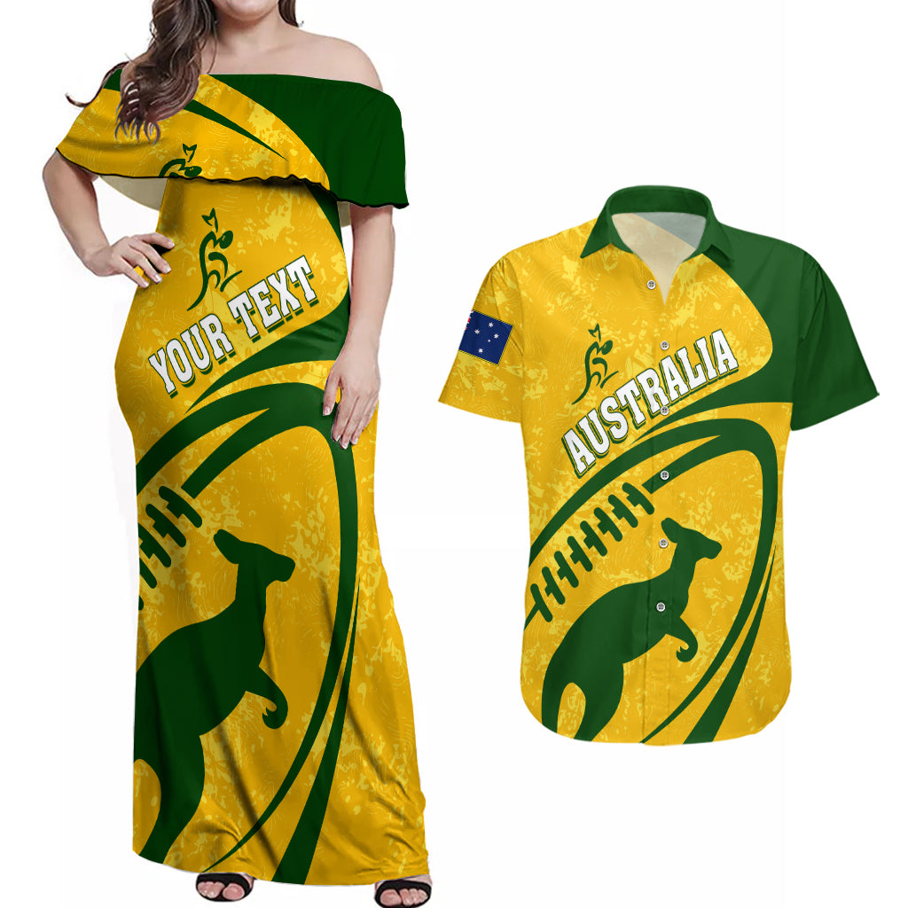 personalised-aussie-wallabies-couples-matching-off-shoulder-maxi-dress-and-hawaiian-shirt-rugby-world-cup-sporty-dynamic
