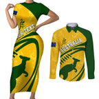 personalised-aussie-wallabies-couples-matching-short-sleeve-bodycon-dress-and-long-sleeve-button-shirts-rugby-world-cup-sporty-dynamic