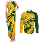 personalised-aussie-wallabies-couples-matching-tank-maxi-dress-and-long-sleeve-button-shirts-rugby-world-cup-sporty-dynamic