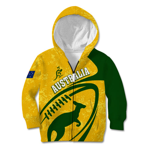 personalised-aussie-wallabies-kid-hoodie-rugby-world-cup-sporty-dynamic