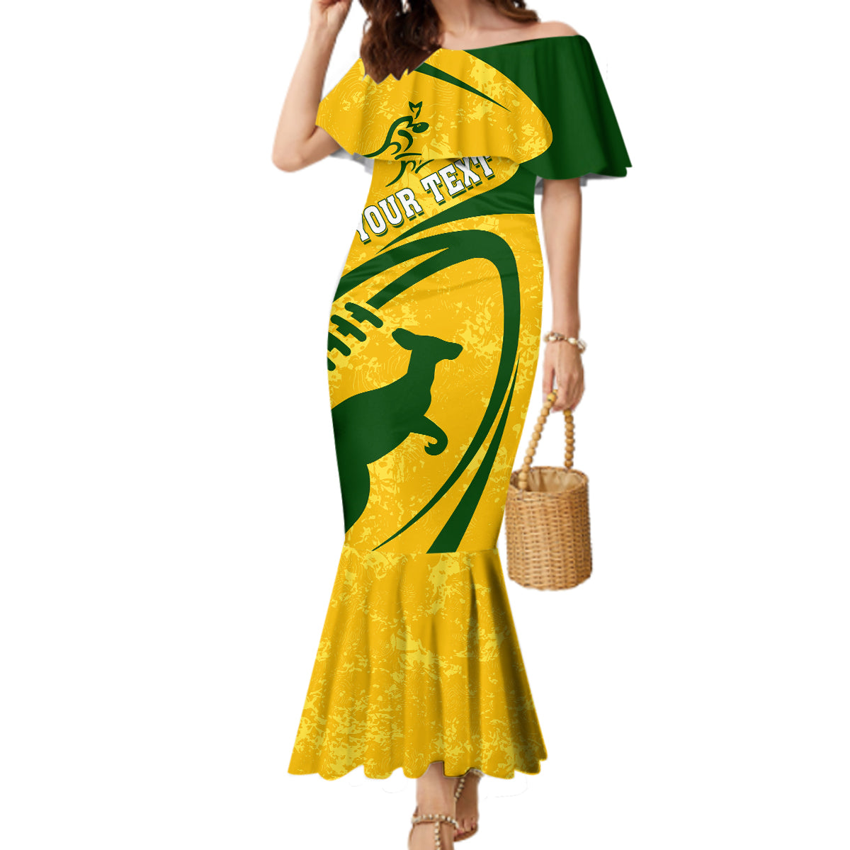 personalised-aussie-wallabies-mermaid-dress-rugby-world-cup-sporty-dynamic