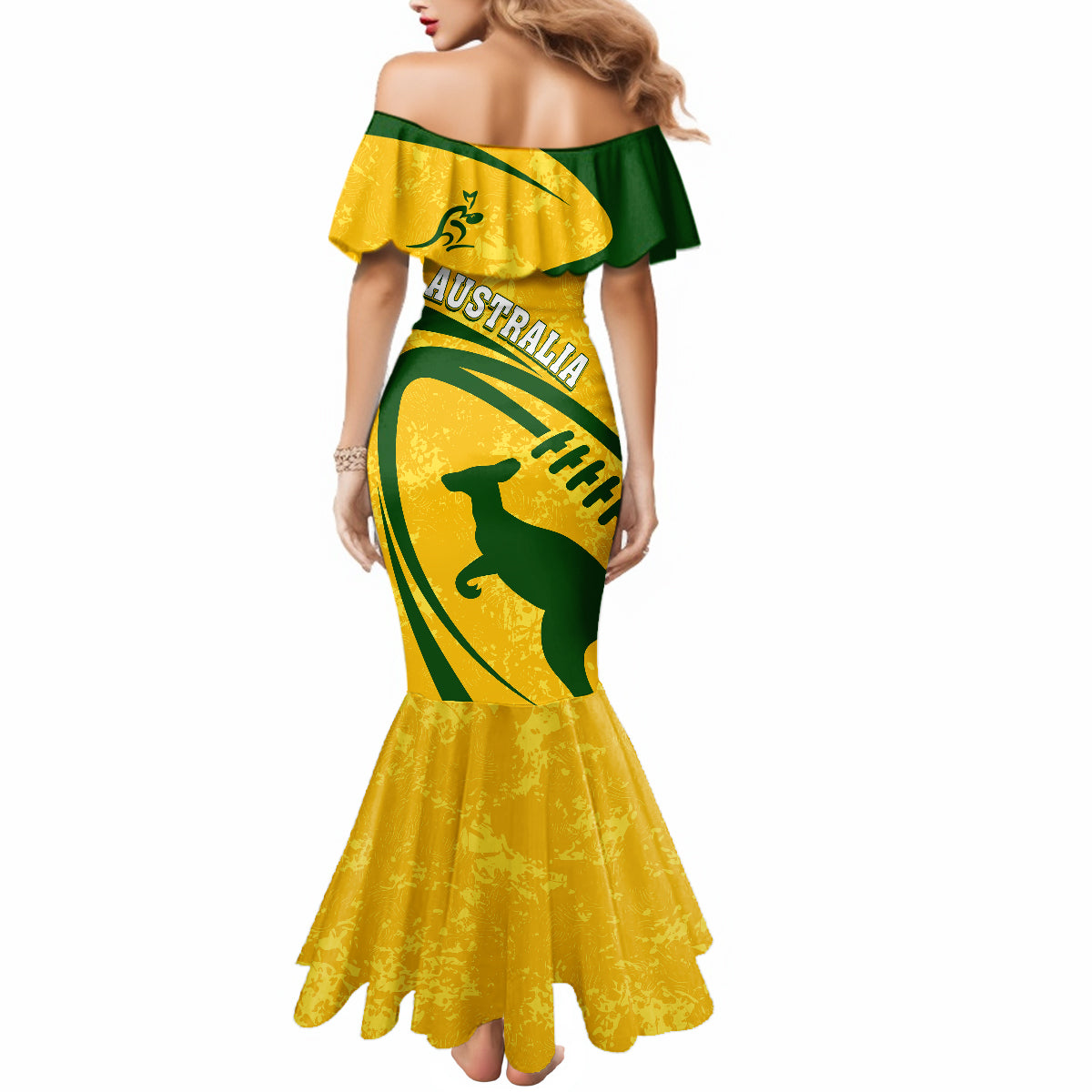 personalised-aussie-wallabies-mermaid-dress-rugby-world-cup-sporty-dynamic