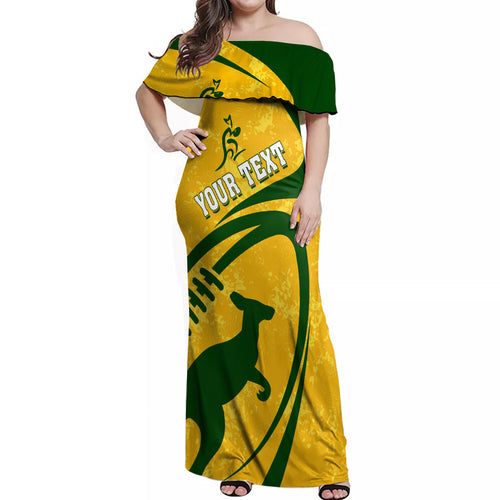 personalised-aussie-wallabies-off-shoulder-maxi-dress-rugby-world-cup-sporty-dynamic