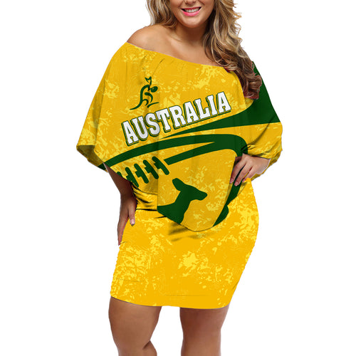 personalised-aussie-wallabies-off-shoulder-short-dress-rugby-world-cup-sporty-dynamic