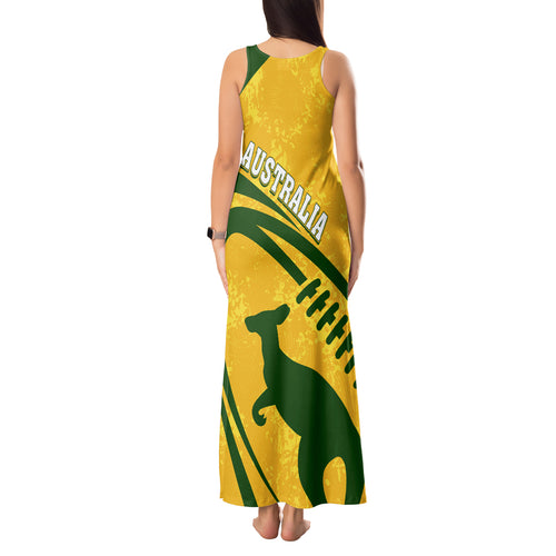 personalised-aussie-wallabies-tank-maxi-dress-rugby-world-cup-sporty-dynamic