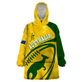 personalised-aussie-wallabies-wearable-blanket-hoodie-rugby-world-cup-sporty-dynamic
