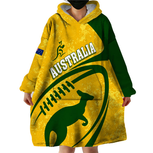 personalised-aussie-wallabies-wearable-blanket-hoodie-rugby-world-cup-sporty-dynamic