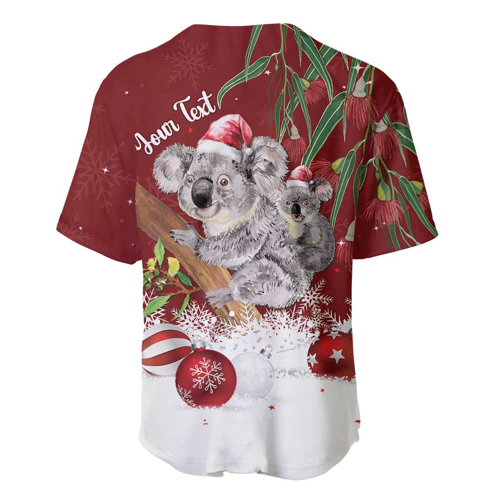 Personalised Aussie Christmas Baseball Jersey Mom & Baby Koala