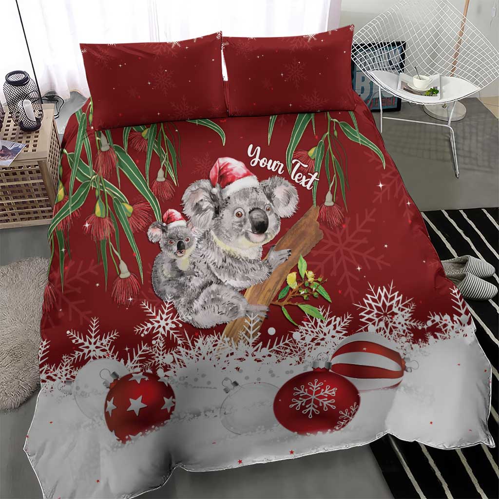 Personalised Aussie Christmas Bedding Set Mom & Baby Koala