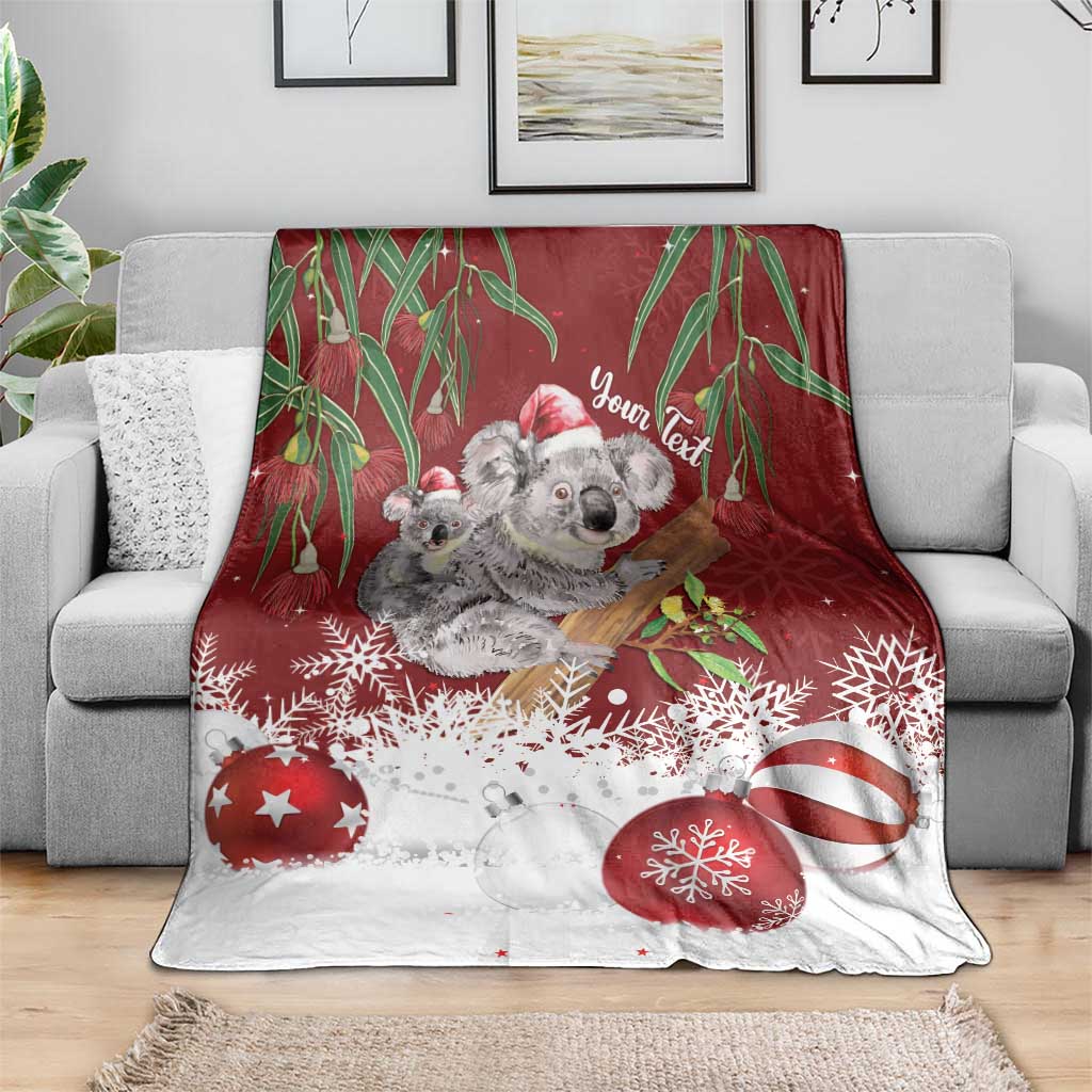 Personalised Aussie Christmas Blanket Mom & Baby Koala