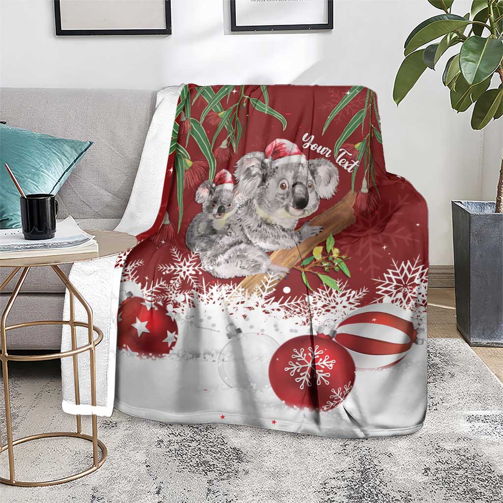 Personalised Aussie Christmas Blanket Mom & Baby Koala