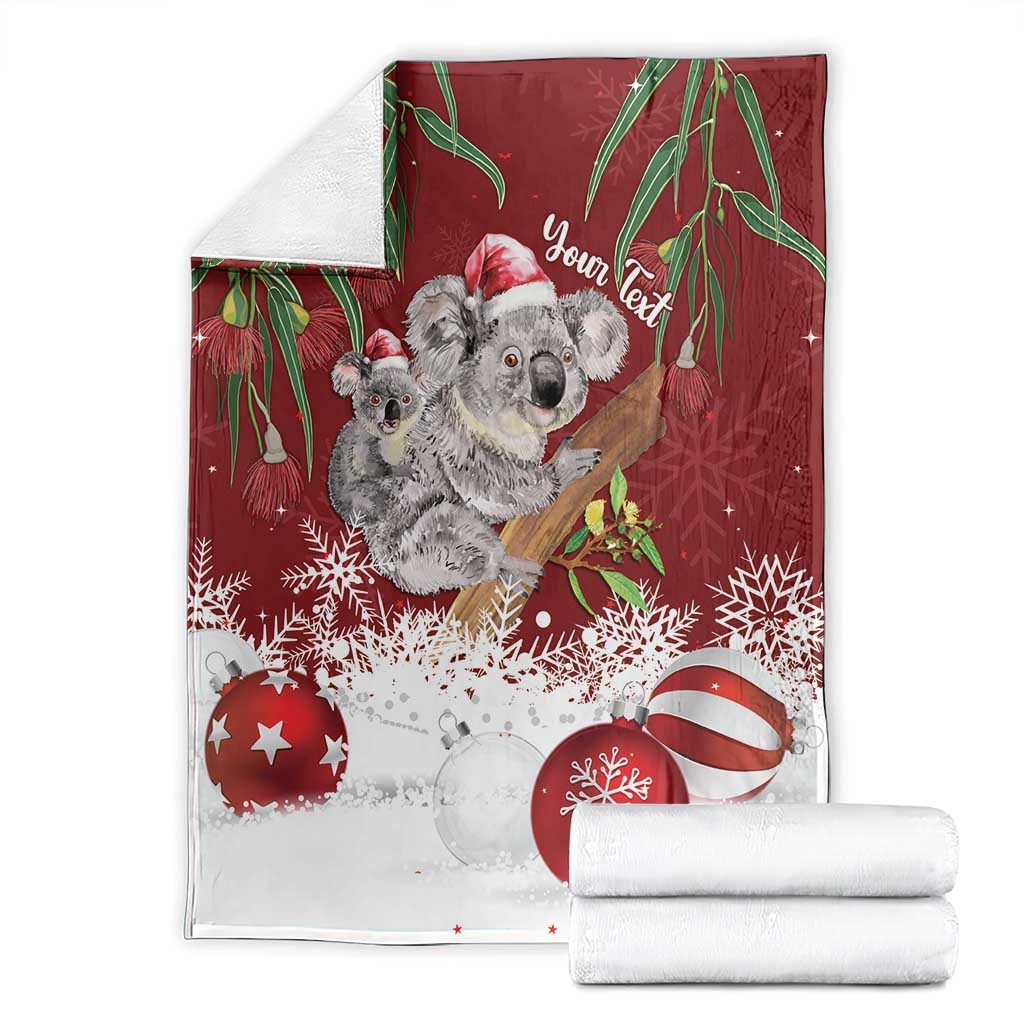 Personalised Aussie Christmas Blanket Mom & Baby Koala