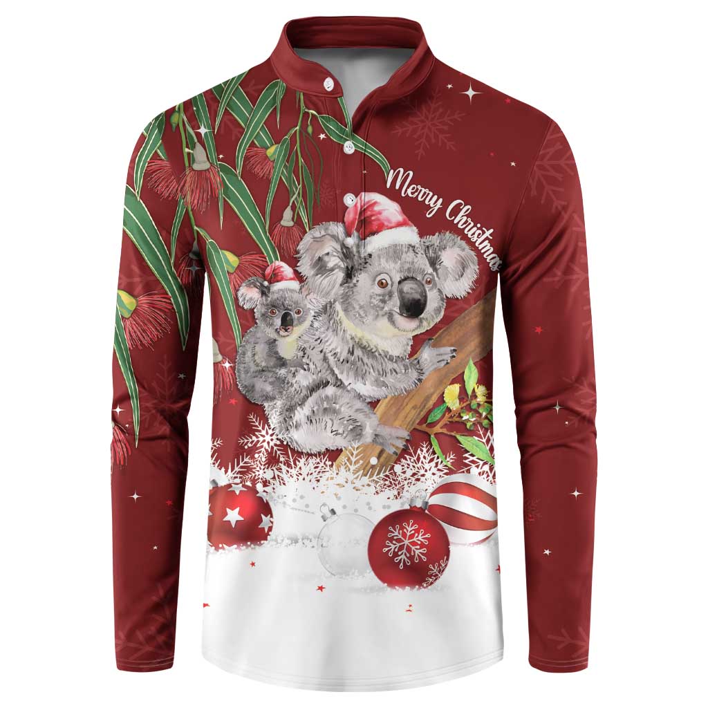 Personalised Aussie Christmas Button Sweatshirt Mom & Baby Koala