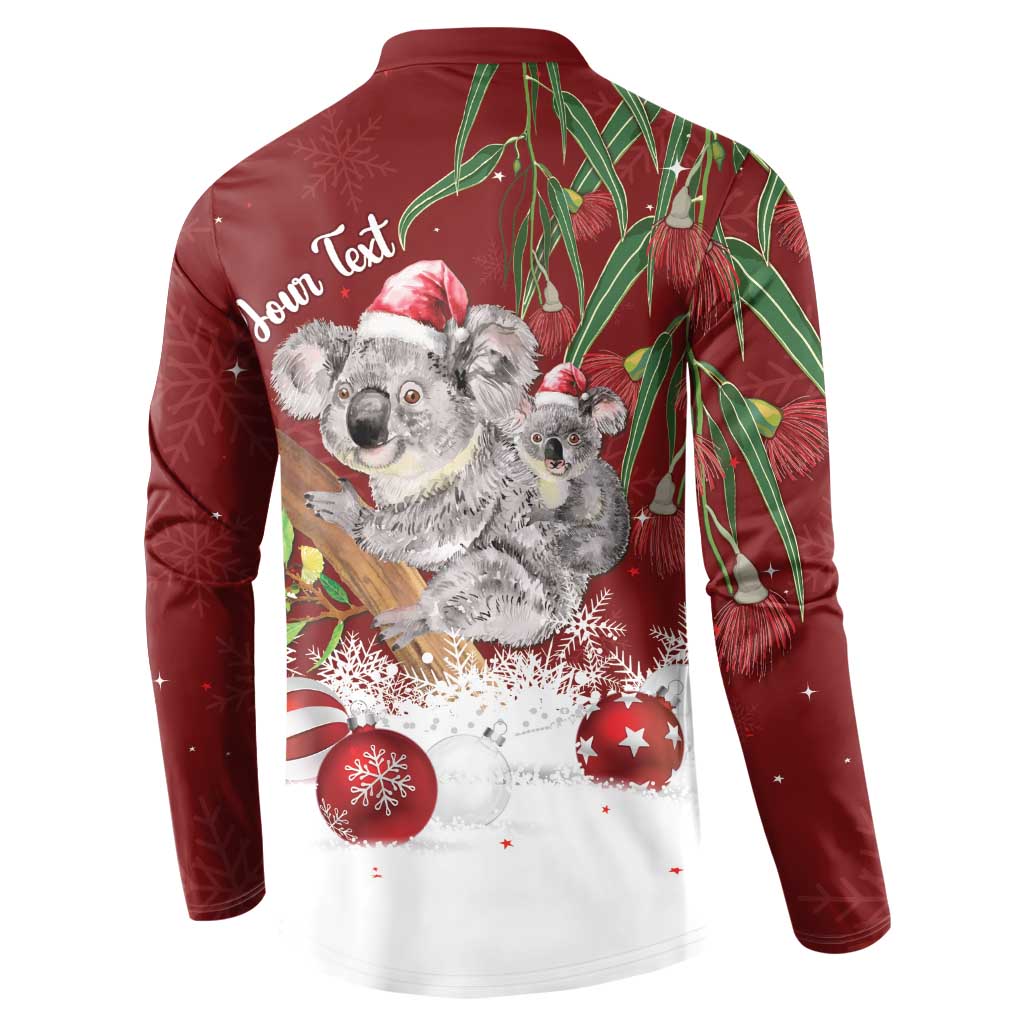 Personalised Aussie Christmas Button Sweatshirt Mom & Baby Koala