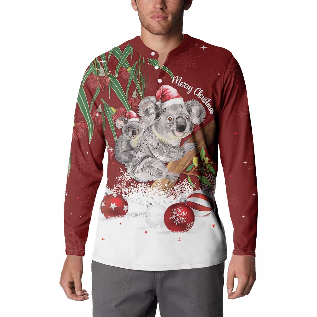 Personalised Aussie Christmas Button Sweatshirt Mom & Baby Koala