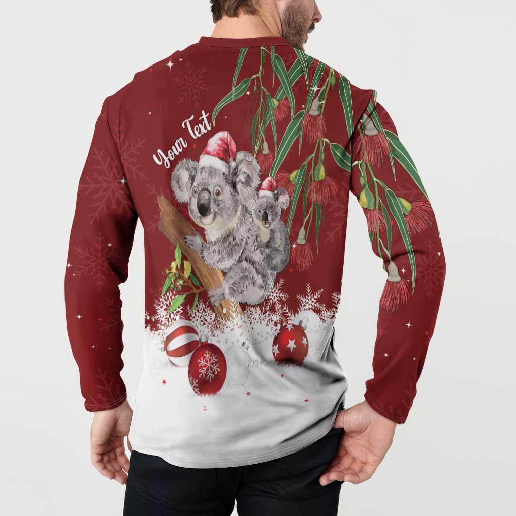 Personalised Aussie Christmas Button Sweatshirt Mom & Baby Koala