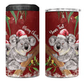 Personalised Aussie Christmas 4 in 1 Can Cooler Tumbler Mom & Baby Koala