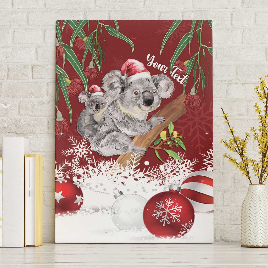 Personalised Aussie Christmas Canvas Wall Art Mom & Baby Koala