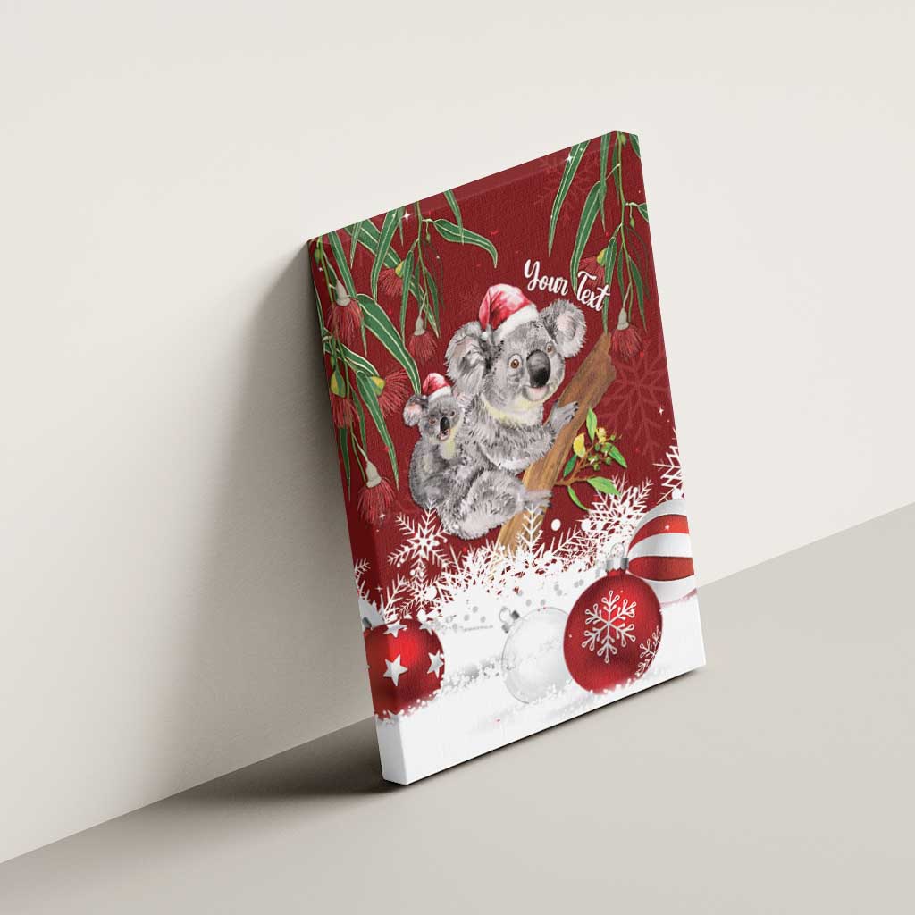 Personalised Aussie Christmas Canvas Wall Art Mom & Baby Koala