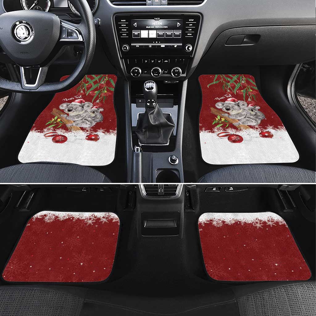 Personalised Aussie Christmas Car Mats Mom & Baby Koala