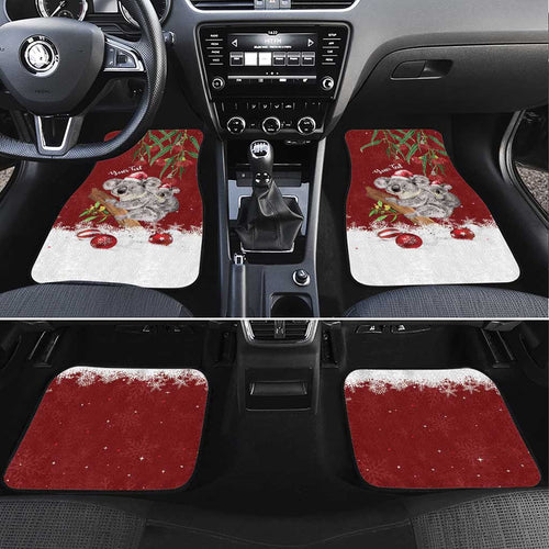 Personalised Aussie Christmas Car Mats Mom & Baby Koala