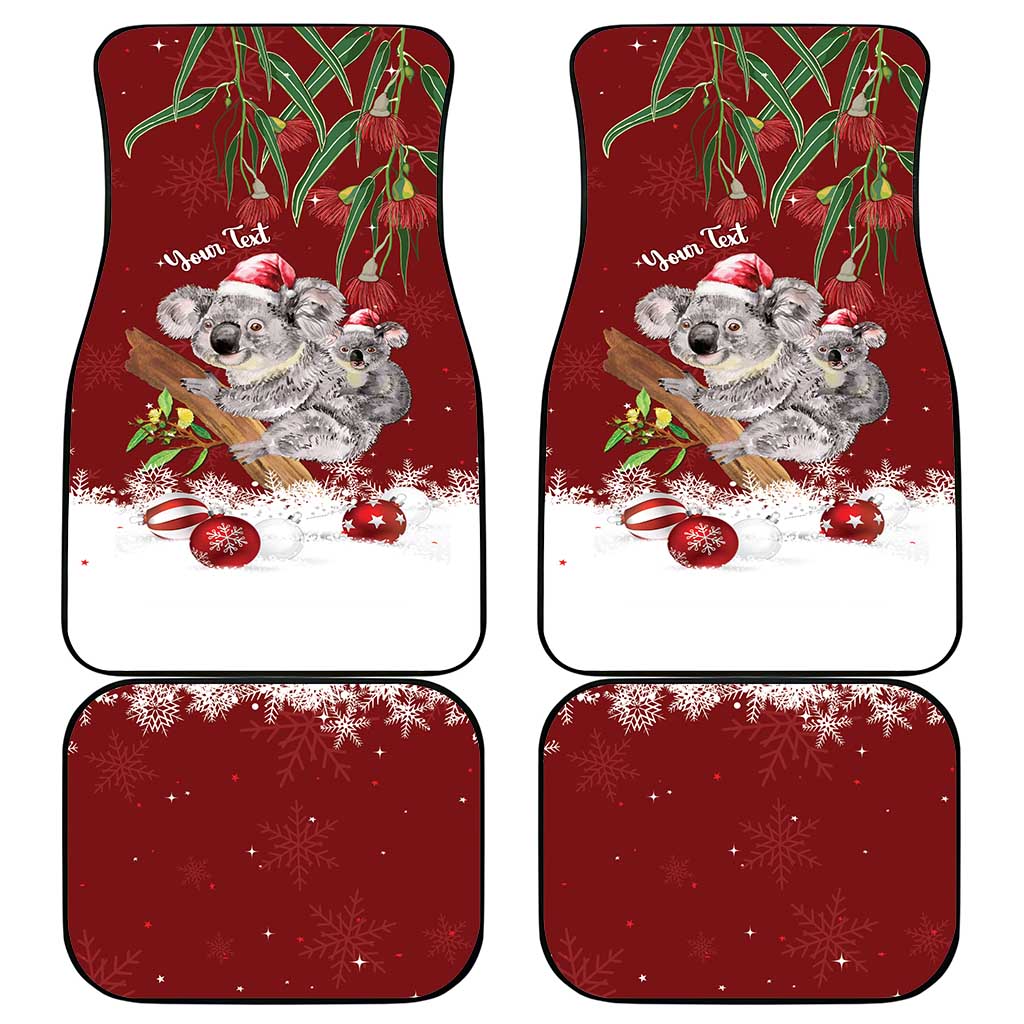 Personalised Aussie Christmas Car Mats Mom & Baby Koala