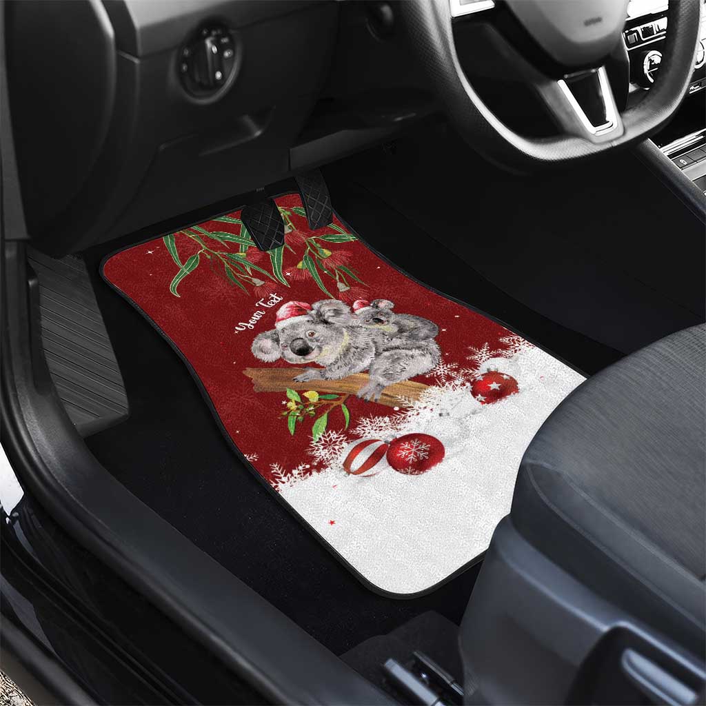 Personalised Aussie Christmas Car Mats Mom & Baby Koala