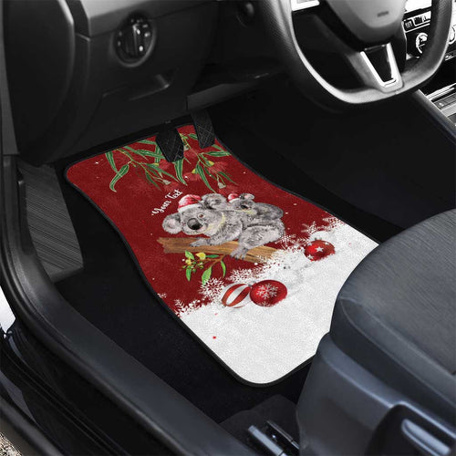 Personalised Aussie Christmas Car Mats Mom & Baby Koala
