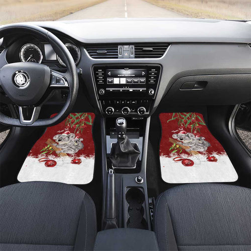 Personalised Aussie Christmas Car Mats Mom & Baby Koala