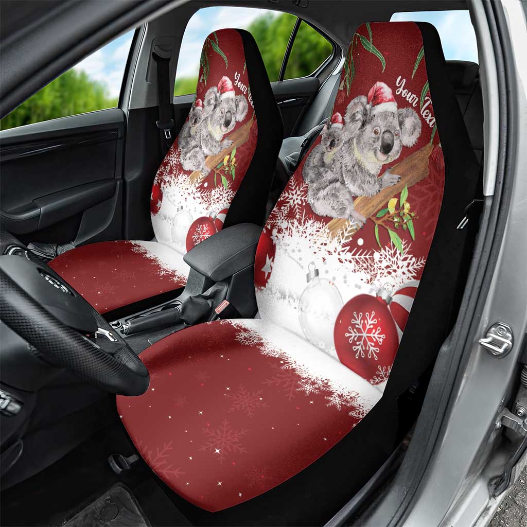Personalised Aussie Christmas Car Seat Cover Mom & Baby Koala