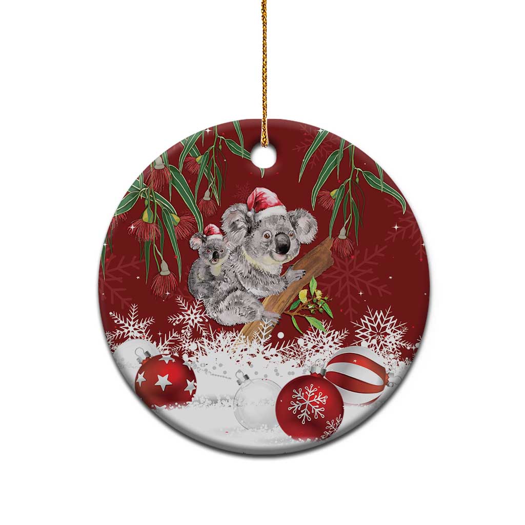 Aussie Christmas Ceramic Ornament Mom & Baby Koala