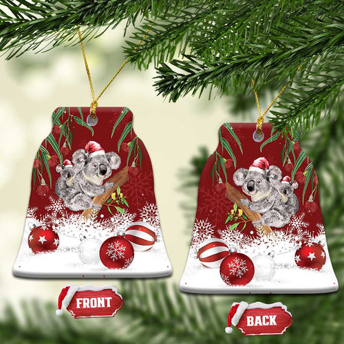 Aussie Christmas Ceramic Ornament Mom & Baby Koala