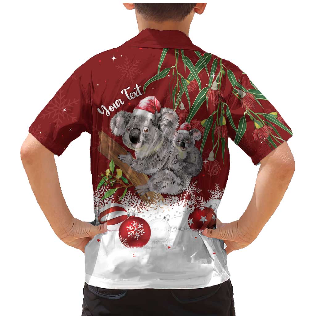 Personalised Aussie Christmas Family Matching Mermaid Dress and Hawaiian Shirt Mom & Baby Koala