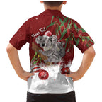 Personalised Aussie Christmas Family Matching Mermaid Dress and Hawaiian Shirt Mom & Baby Koala