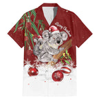 Personalised Aussie Christmas Family Matching Mermaid Dress and Hawaiian Shirt Mom & Baby Koala